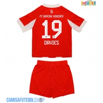 Camisa de time de futebol Bayern Munich Alphonso Davies #19 Replicas 1º Equipamento Infantil 2025-26 Manga Curta (+ Calças curtas)